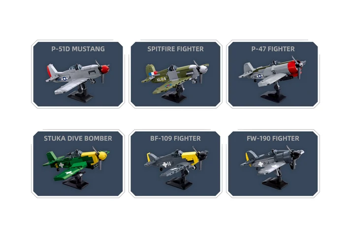 WW2 Fighters (6 Designs - Sold Separately)