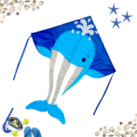 Single line Kite Whale - High as a Kite