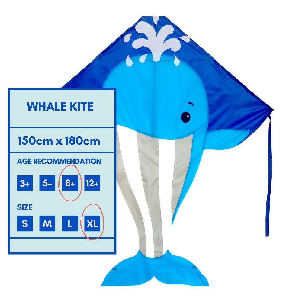 Single Line Whale Kite - High as a Kite