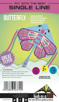 Single Ling Butterfly Kite - High as a Kite