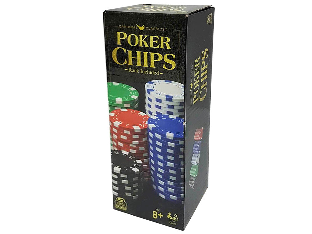 Poker Chips with Rack - Cardinal Classics