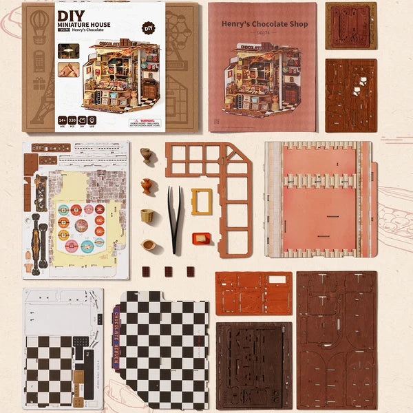 DIY mini house Henry's Chocolate - Games Wholesale