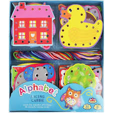 Alphabet Lacing Cards - Buddy & Barney