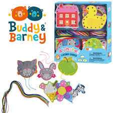 Alphabet Lacing Cards - Buddy & Barney