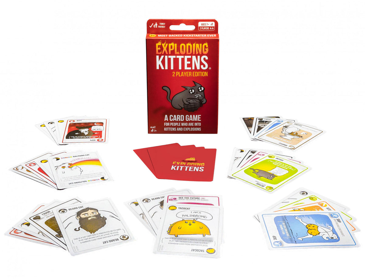 Exploten Kittens Exploding Kittens 2 Player Edition card game - Exploding Kittens ...