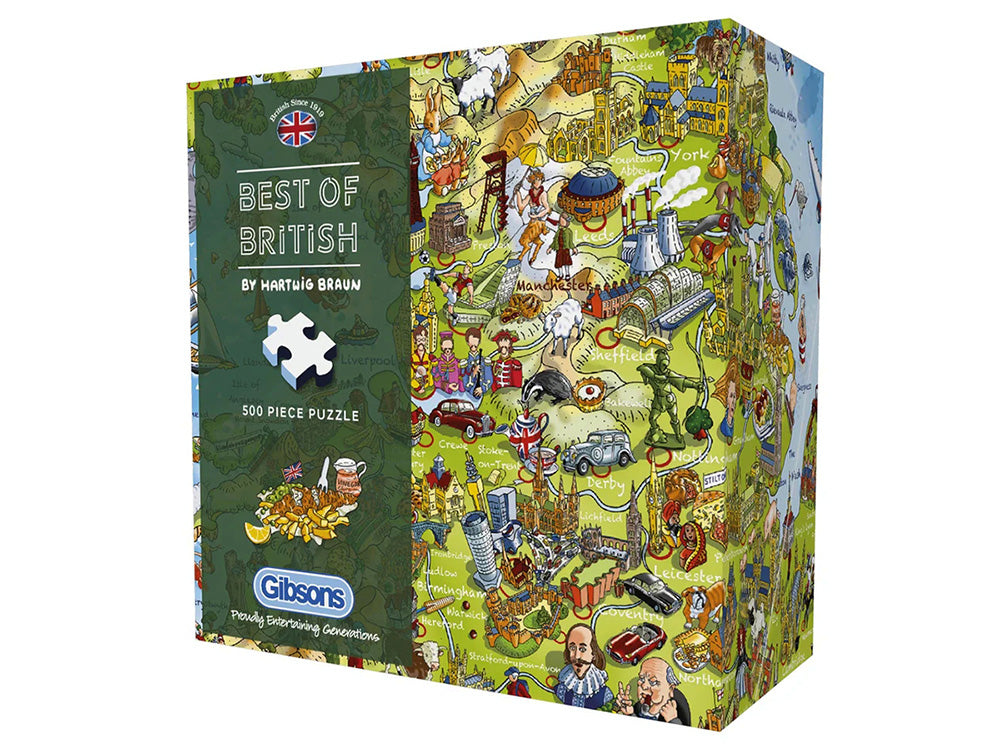 Best of British 500pc Puzzle - Gibsons