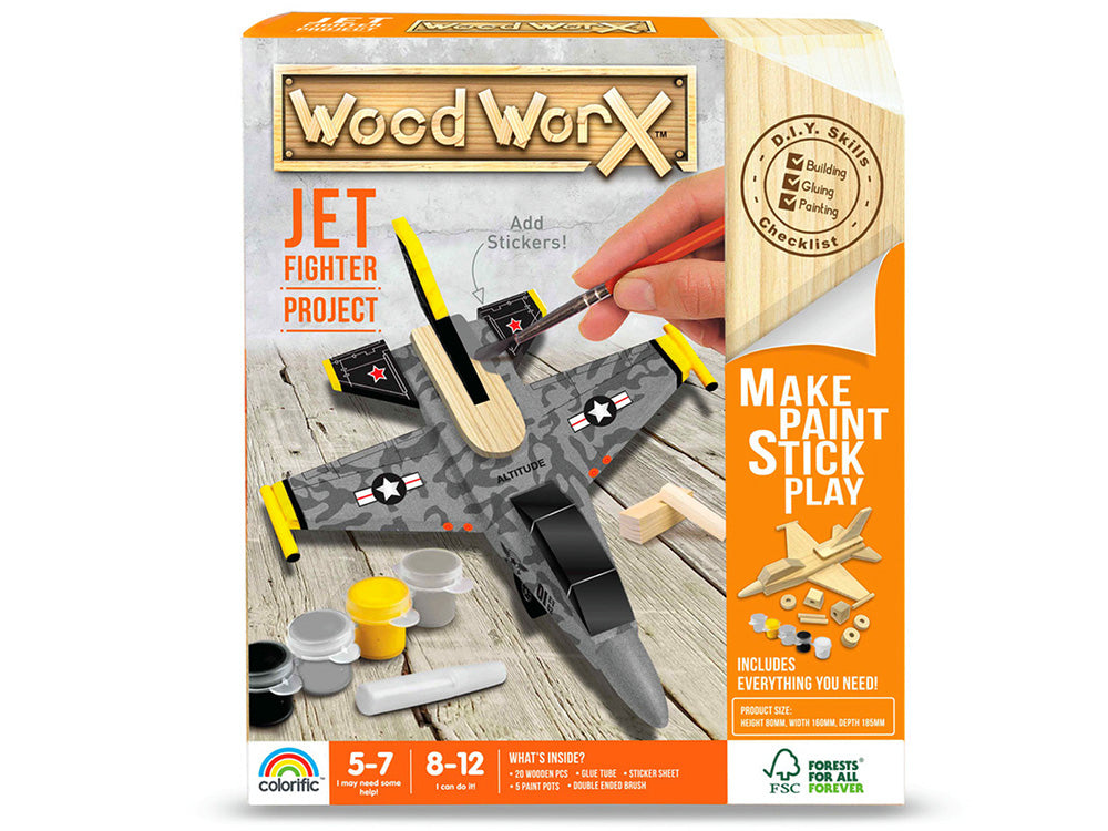 Wood Worx Jet Fighter Project - Colorific