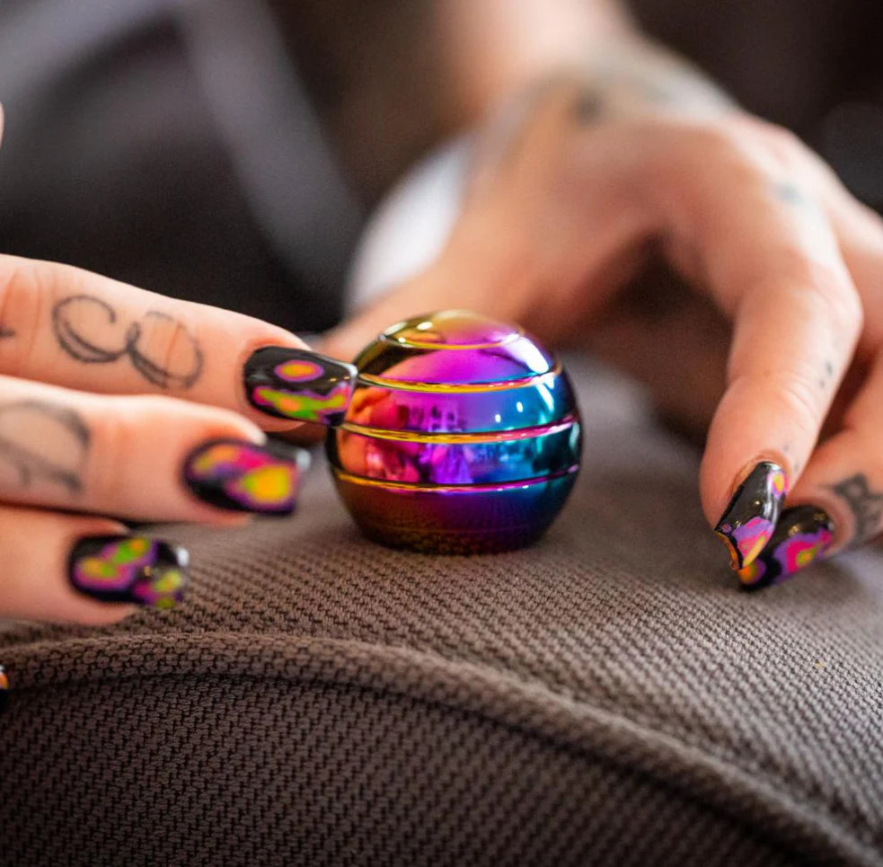 GYROSCOPE Spinning Desktop Fidget 70gm Oil Slick - Kaiko Fidgets