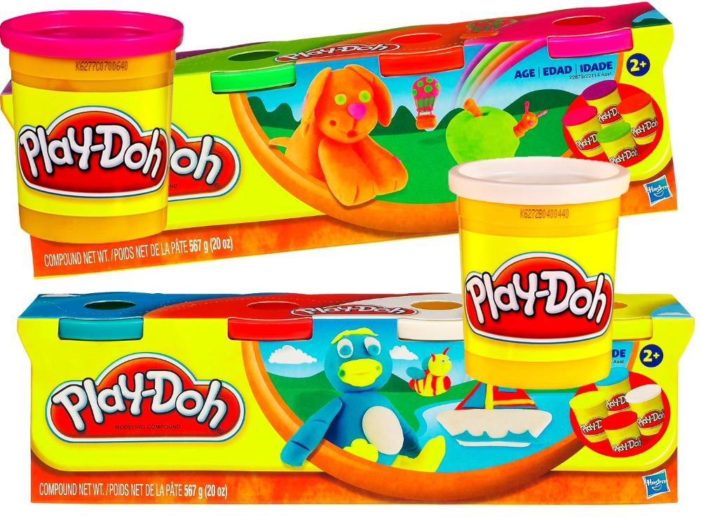 Play-Doh 4 Tub Pack asstd Colours - Hasbro