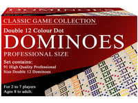 Dominoes Double 12 Colour Dot - Classic Game Collection