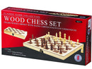 Wood Chess Set InLaid Board 15" - Classic Game Collection