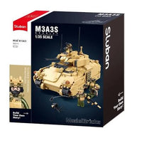 Model Bricks M3A3S Bradley Tank 905pcs - Sluban