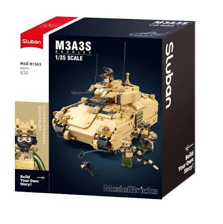 Model Bricks M3A3S Bradley Tank 905pcs - Sluban