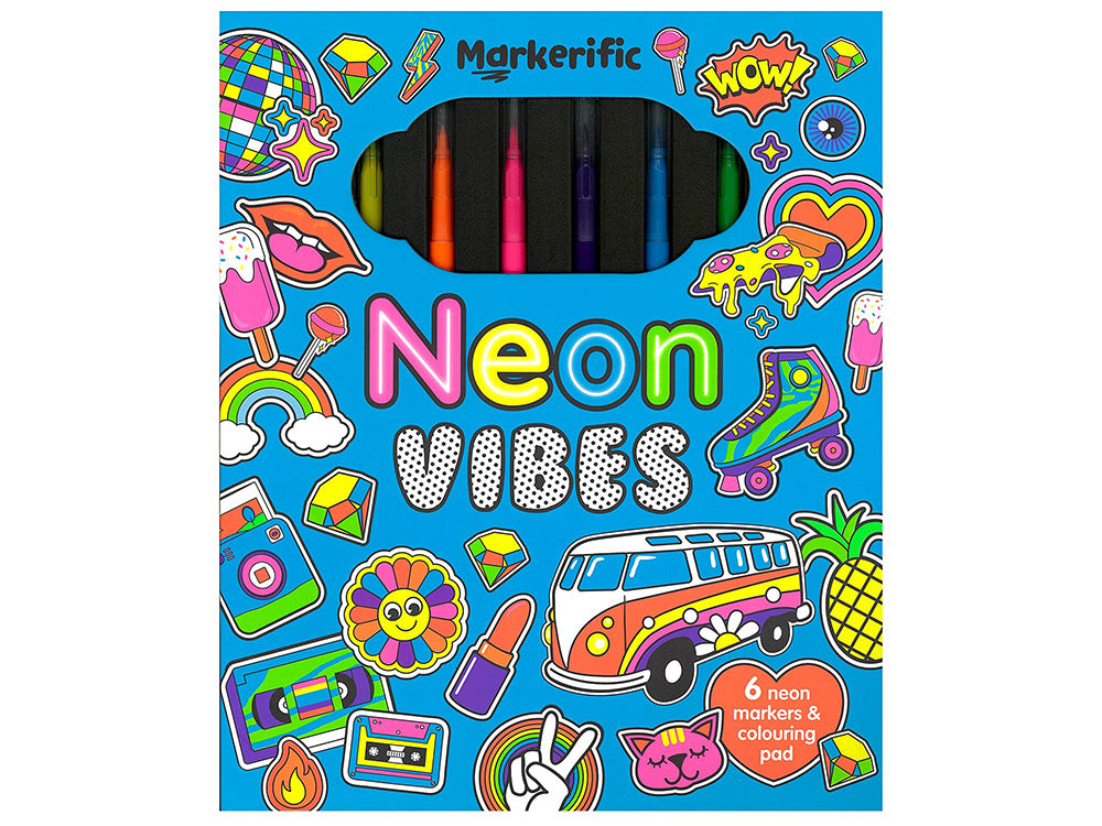 Neon Vibes Colouring Pad - Lake Press