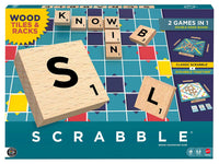 Classic Scrabble w/ Wooden Tiles Mattel Games - Lets Play Games