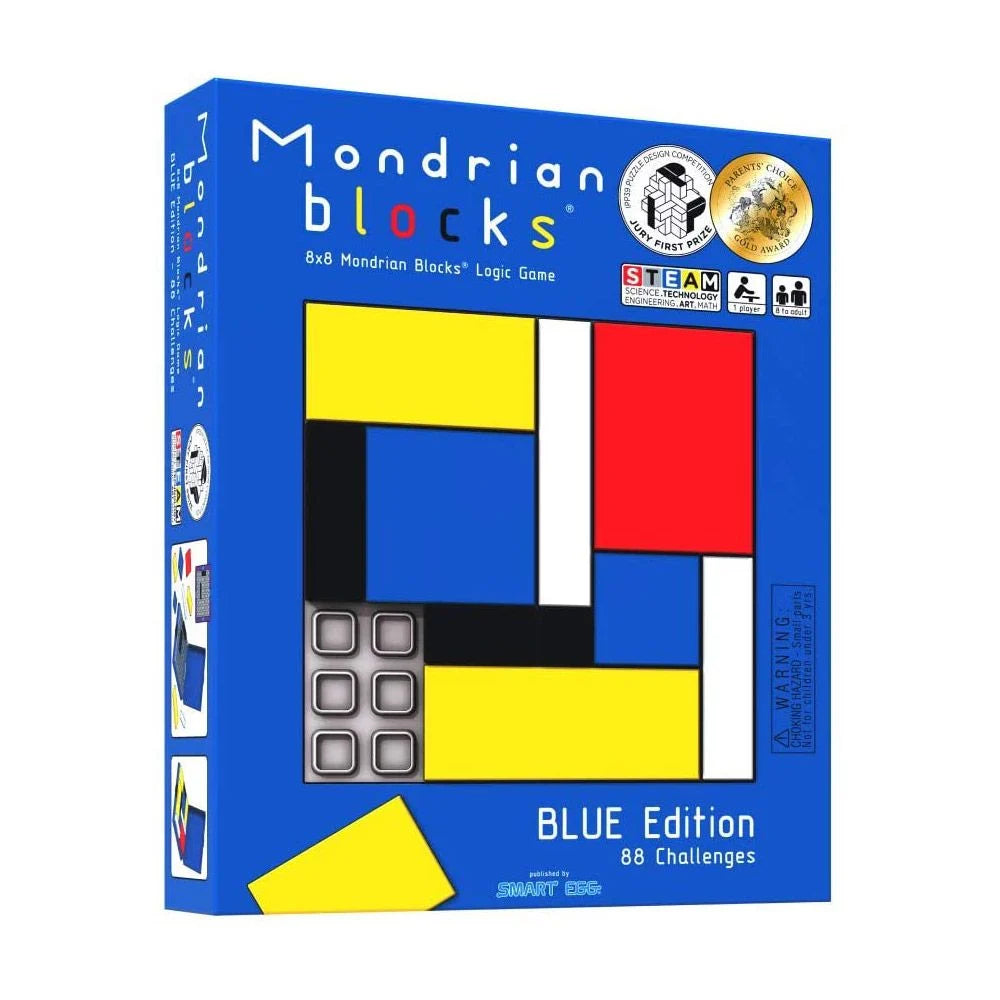Mondrian Blocks Blue Smart Egg - Divisable by Zero