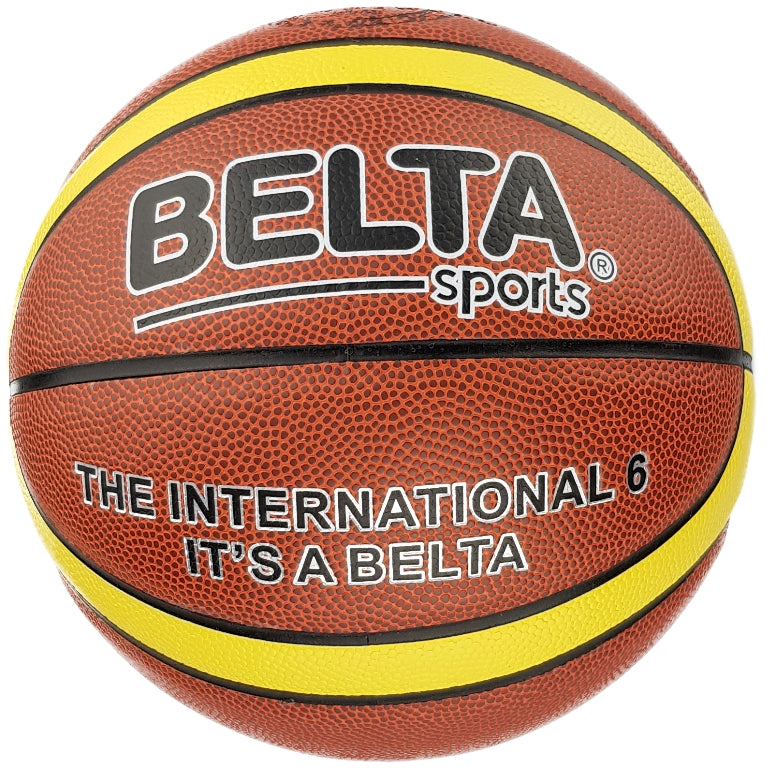 Basketball Size 5 Synthetic Leather Brown/Gold - BELTA
