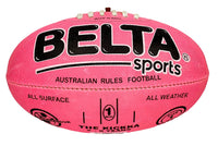 Footy AFL Synthetic Textured Rubber Fluro Pink Size 1 - Belta Brands