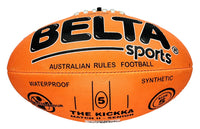 Footy AFL Size 5 Fluro Orange Synthetic Textured Rubber - Belta Brands