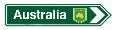 Magnet Australia Road Sign 120 X 30mm - Belta Brands