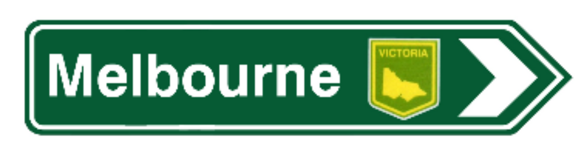 Magnet Melbourne Road Sign 120 X 30mm - Belta Brands