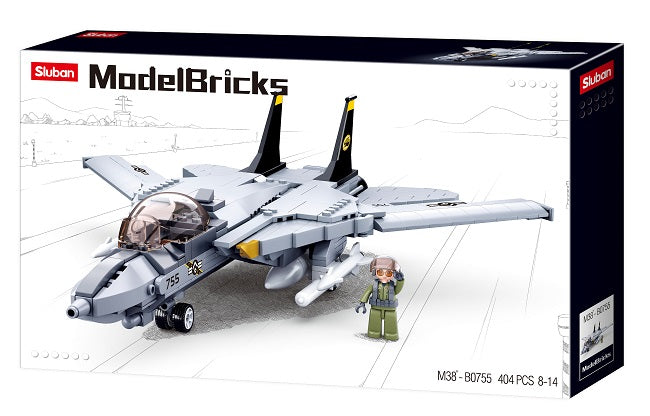 Model Bricks F14 Fighter 404pcs Sluban - Belta Brands