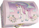 Music Jewel Box Dome ~ Paper Mirror Unicorn Rainbow - Belta