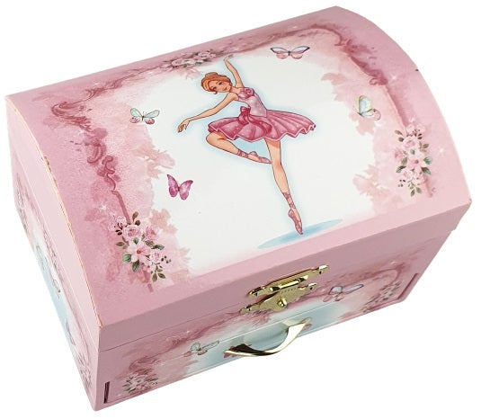 Music Jewel Box Ballerina Dome Lid with Paper Mirror - Belta Brands