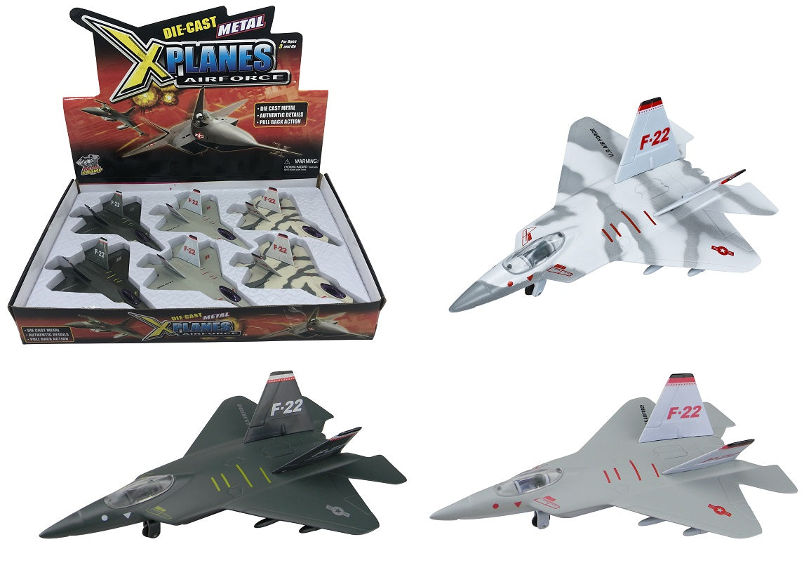 F-22 RAPTOR Die-Cast 3 asstd. Colours - Belta
