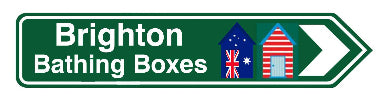 Magnet Brighton Beach Road Sign 120 X 30mm - Belta Brands