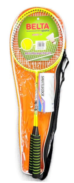 Badminton set w/ 2 Racquets & 3 Shuttlecocks - Belta Brands