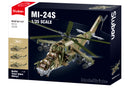 Model Bricks MI-24S Helicopter Gunship 3 in 1 Scale 1:35 893pcs - Sluban