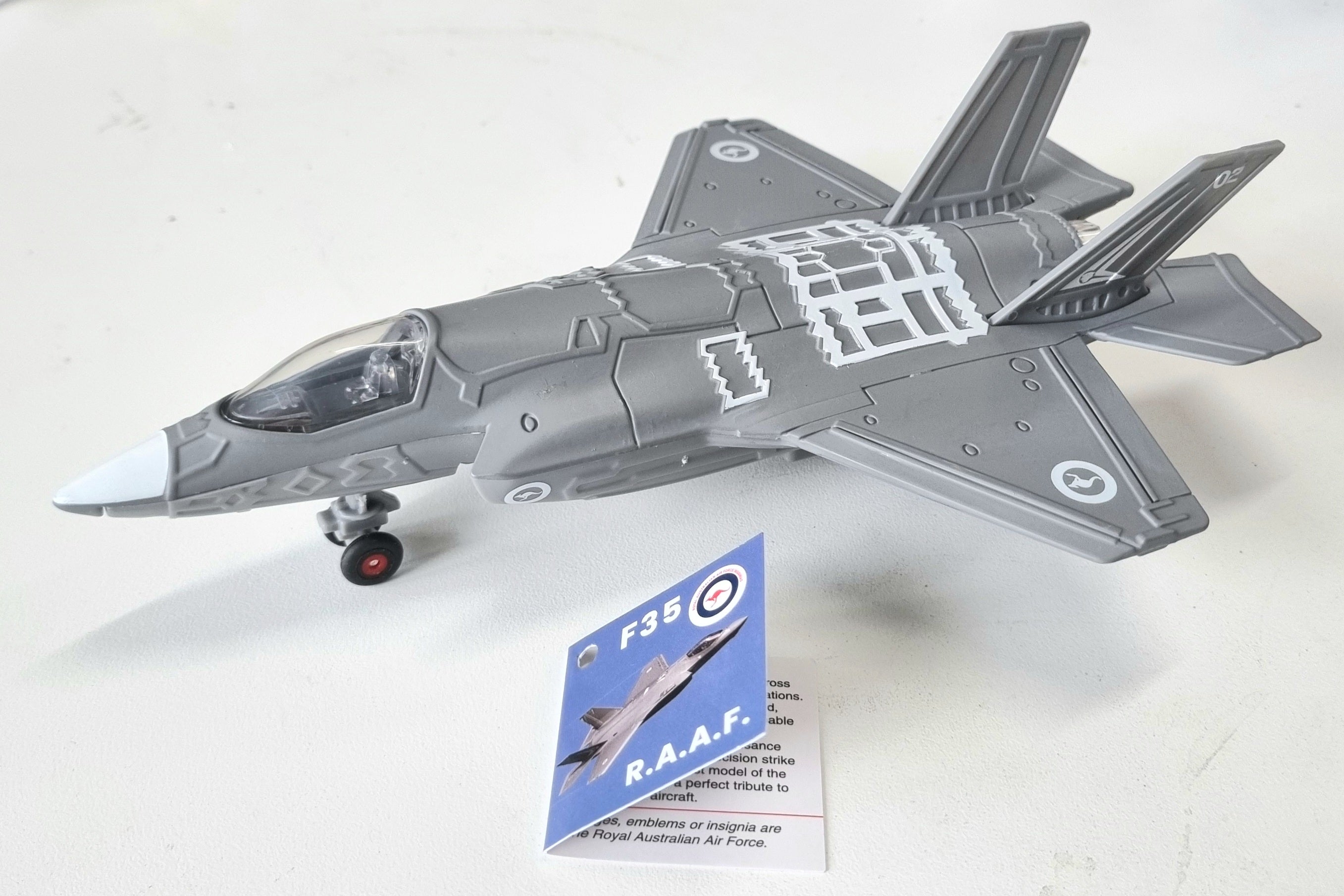 F 35 Raptor Cardboard Die-Cast F-35 Lightning Fighter RAAF Decals - Belta – Create the best toys