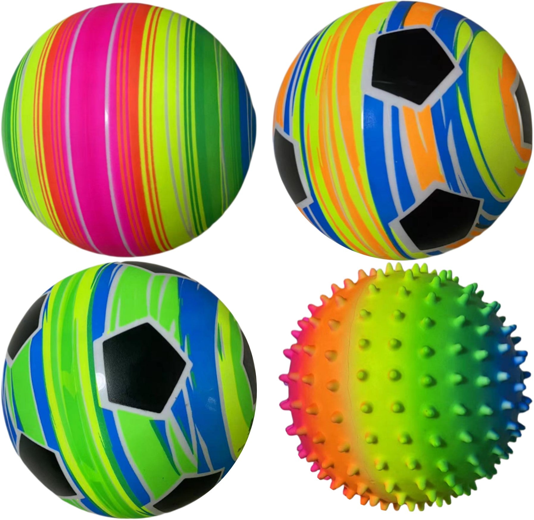 Ball PVC 6 inch 4 asst Designs 125gms - Belta Brands