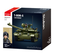 Model Bricks T90M-S MBT Tank Scale 1:35 811pcs - Sluban