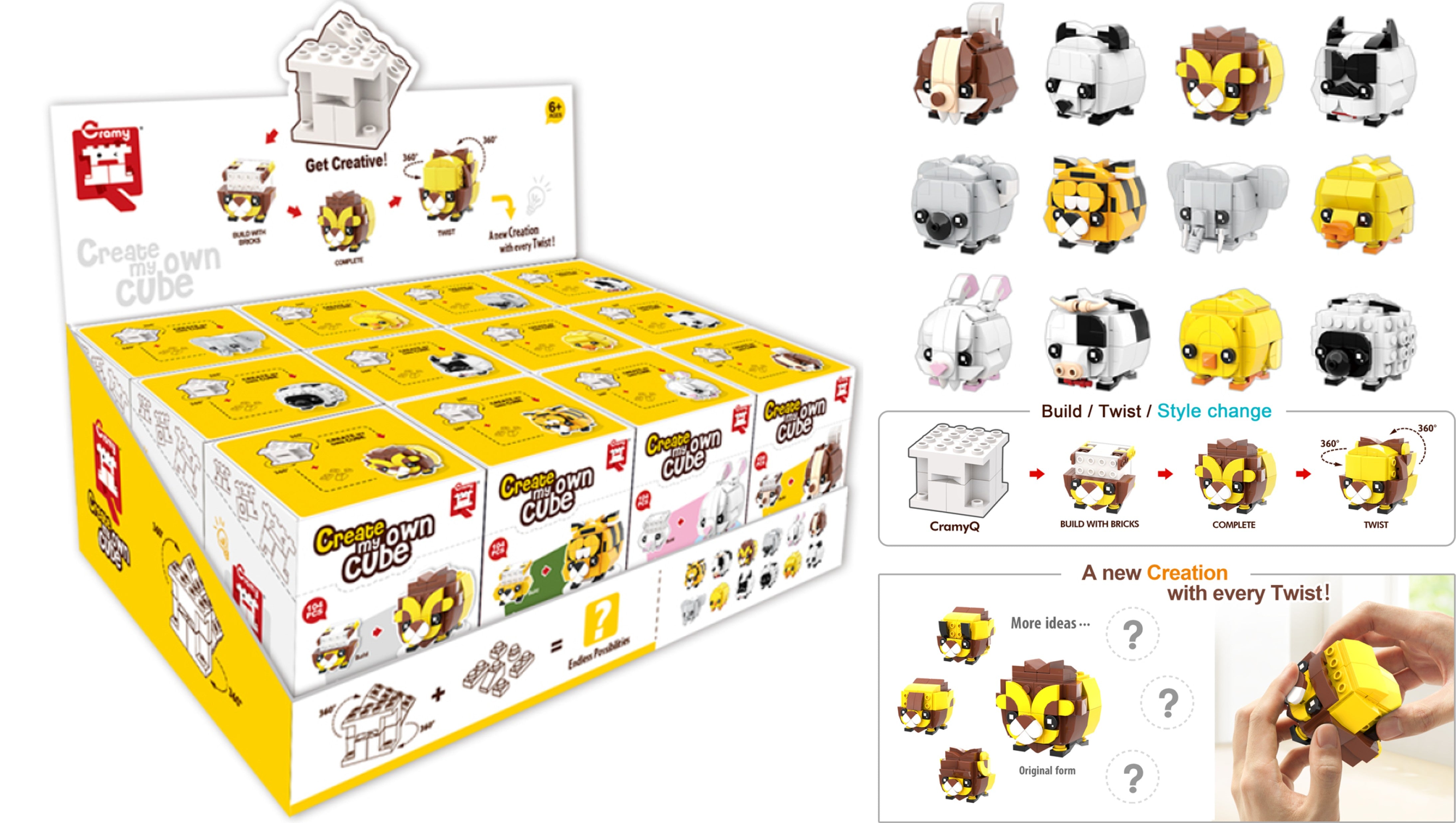 Cramy Cube asst. Designs - Big Little Fun