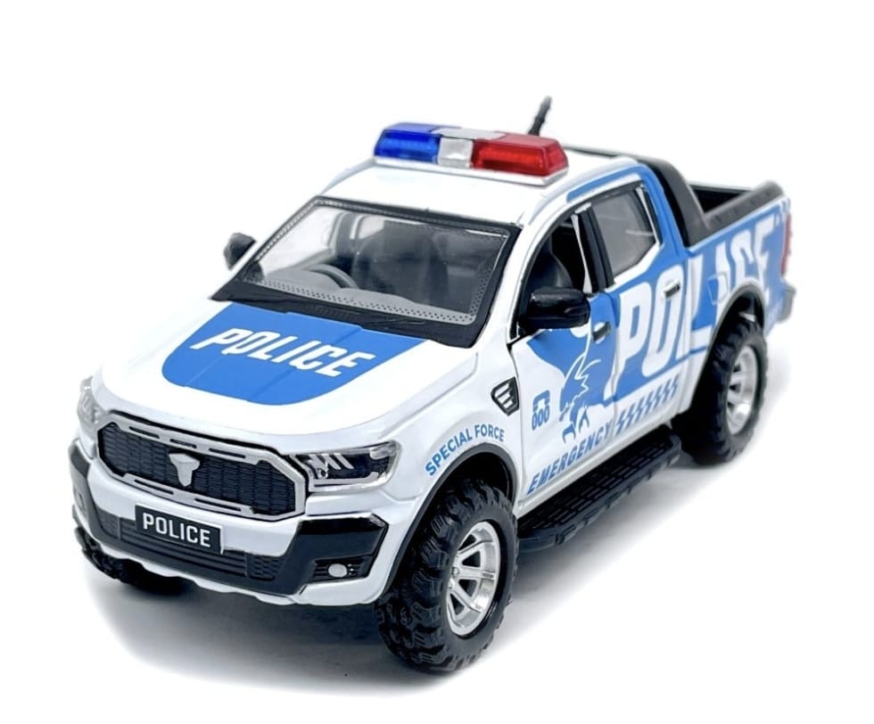 Trailblaster Blue Hawk Police Car Pull Back - CENTY