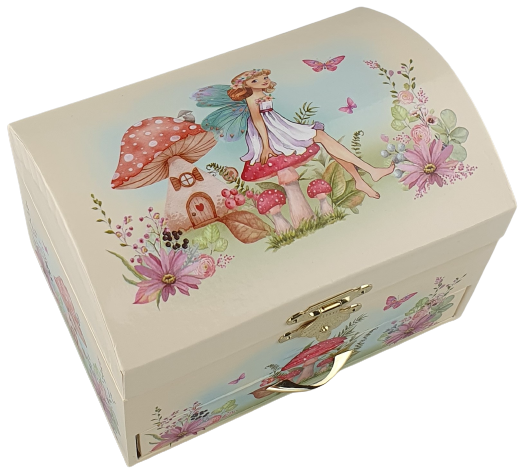 Music Jewel Box Dome Fairy Butterflies - Belta Brands