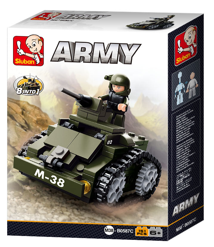 Army Armoured Car 151pcs Sluban - Belta Brands