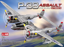 P-38 Fighter plane Click quick build No Glue Required - Belta Brands