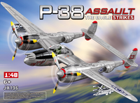 P-38 Fighter plane Click quick build No Glue Required - Belta Brands