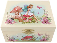 Music Jewel Box Fairy w/ Butterflies Rectangle - Belta Brands