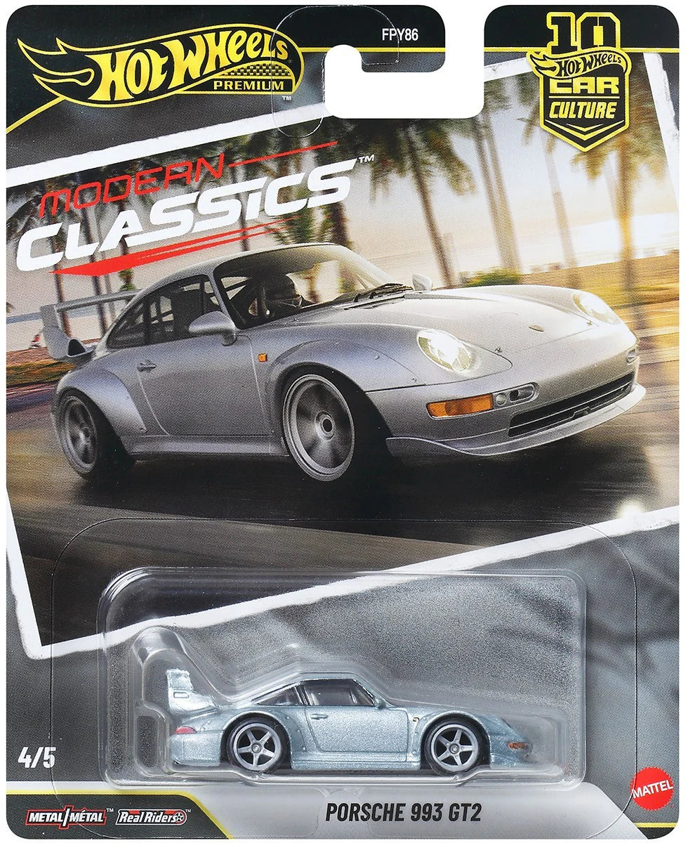 Hot Wheels Premium Modern Classics Porsche 993 GT2- All Brands