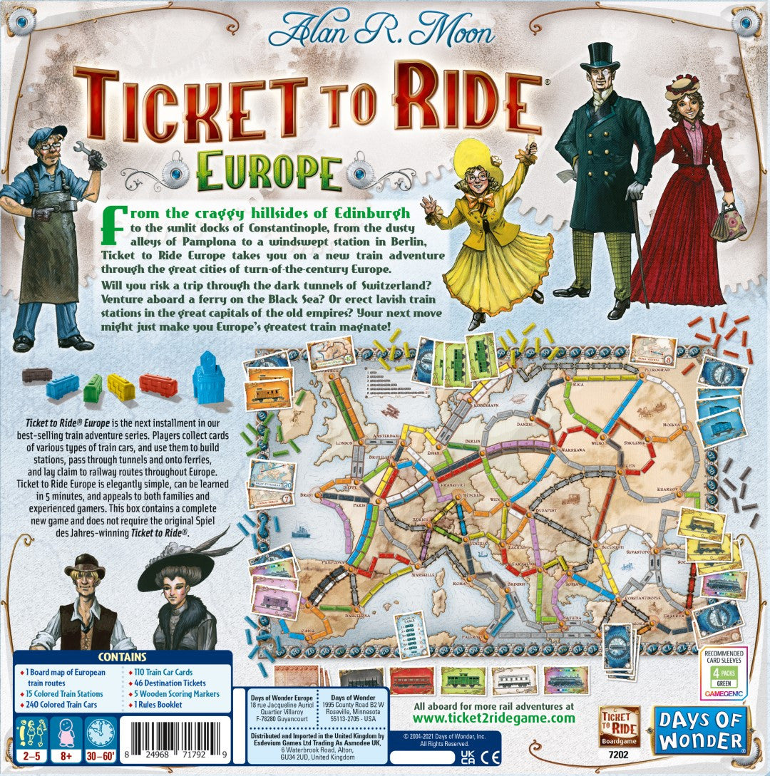 Ticket to Ride Europe - Alan R. Moon